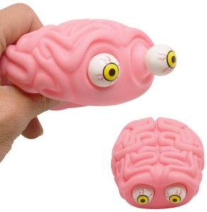 Hjärna squishy öga poppning pressa leksakssensorisk lek anti-stress fidget leksaker poppar ut ögon docka stress lättnad venting skämt leksaker