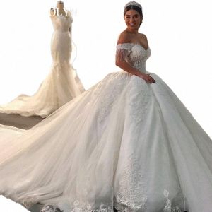 Ethel ROLYN abito da ballo di lusso abito da sposa 2024 in rilievo Sweetheart Princ Appliques abito da sposa reale abiti da sposa u7AM #