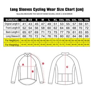 2023 Spanha Tour Cycling Jersey Manga longa Red Polca verde DOT Camas de bicicleta de bicicleta de roupa de inverno