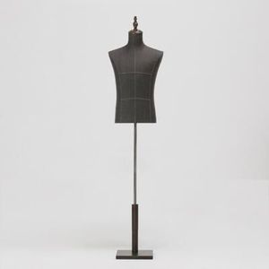 Mode Männlich Mannequin Körper Halbe Länge Modell Anzug Hose Halterung Display Bekleidungsgeschäft Holz Dase Einstellbare Höhe DIY xiai3133