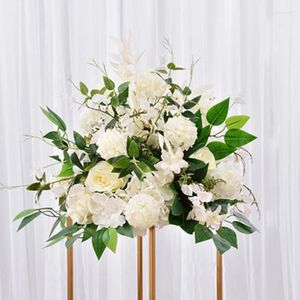 Dekorative Blumen Hochzeit Blumenkugeln Mittelstücke Pfingstrose künstlich gefälschte Rosen Hochzeiten Geburtstagsfeier Valentinstag