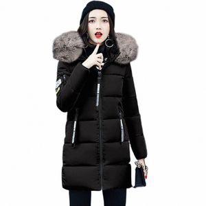 2024 Women New Down Coats Winter Warm Thicken Zipper Hoodies Parkas Waterproof Windproof Cott-padded Jacket With Fur Collar j7It#