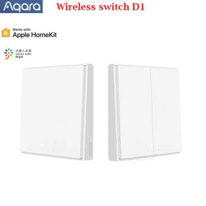 Kontroll Aqara Smart Zigbee Smart Home Wireless Key Light Switch Work med Xiaomi Mi Home HomeKit