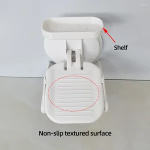 Bath Mats Shower Foot Rest Powerful Suction Cup Shaving Leg Step No Drilling Pedicure With Storage Rack For Home El Bathroom