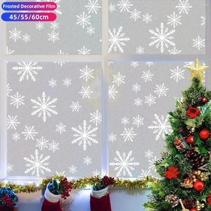 Window Stickers Christmas Snowflakes Film Glass Clanges Decal Electratatic Sticker Year Kids Room Party Decor Privacy Protection DIY