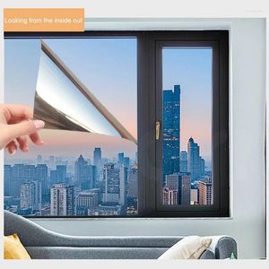 Window Stickers 2M Mirror Film Privacy Sun Blocking Glass Sticker Heat Control Reflective Self Adhesive Tint