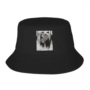 Berets Preto Metal Dissecção Balde Chapéu Verão Headwear Acessórios Música Pescador para Camping Mulheres Homens Sessão