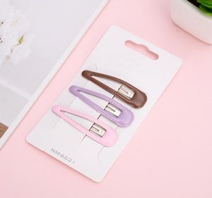 Gammal skomakare B002 Girl Hair Pins Color School Kindergarten Girls Headwear Candy Colors Small Women039s Simple Metal Harts CLI3826169