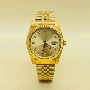 Live Streaming of Internet Celebrity Lao Jia Watches for Male and Female Couples, Gold Waterproof Watch Jewelry Matching