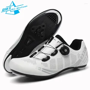 Scarpe da ciclismo da strada da uomo bianche tacchette professionali da corsa autobloccanti MTB per bicicletta velocità da donna scarpe da ginnastica per bici piatte Zapatillas