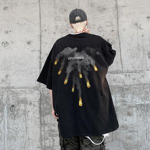 メンズTシャツヒップホップスタイルファッションコットンTシャツ男性女性韓国パンクティーサマーカジュアルトップヴィンテージグラフィックTシャツストリートウェア