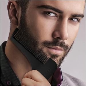 new 2024 The Best-selling Model of 2022 for Men Only Set High Quality Salon Mustache Beard Template Shave for Beard Style Comb Care To Sure,