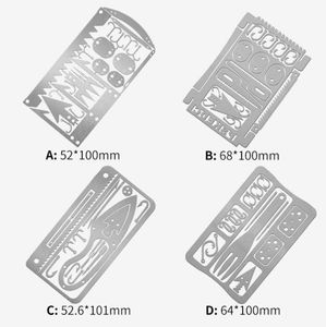 Outdoor Camping Multi functional Fish Hook Card Outdoor Tool Card Camping Survival Card Fishing Gear Fishing Equipment