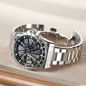 腕時計オブラブロブランドのスケルトンウォッチメカニカルオートマチックウォッチフォーメンスポーツ時計カジュアルラミナスブレスレットリストウォッチRMS-U 24329