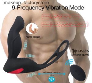 Massage Strapon Vibrator for Men Prostate Massager Buttplug Sextoys Anal Plug Vibrators Sex Toys for Adults 18 Sexshop Male Mastur9313701