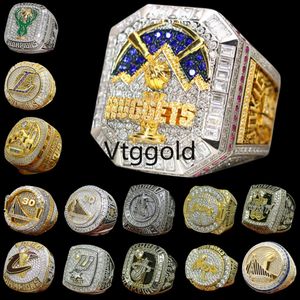 Luxuriöses Ring-Set für die Basketball-Weltmeisterschaft, Designer-14-Karat-Gold-Nuggets-Team-JOKIC-Champions-Ringe für Herren und Damen, Stern-Diamant-Sportschmuck