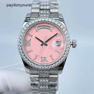 Roles Watch Schweizer Uhren Diamant Damen Perfekte Qualität Herren Mechanisch 36 mm Automatikwerk Stahlarmband Doppelkalender Armbanduhren Montres De Luxe