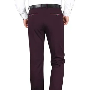 Men's Pants Fashion Spring Autumn Straight Trousers Baggy Business Leisure Plus Size Clothes