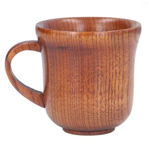 Tassen, Getränke, Teetasse, Kaffeetasse, 300 ml, umweltfreundlich, wärmeisolierend, aus Holz, harmlos, mit Griff für Büro, Restaurant