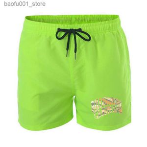 Designers de shorts masculinos Men marca impressa em estilo respirável esporte para o traje de praia de bilionário e elástico de verão casual Q240329