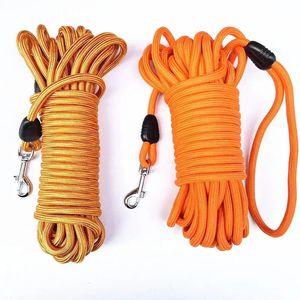 5M10M15M Long Rope Training Dog Leash Heavy Duty Nylon Recall Pet Tracking Line for Small Medium Outside Camping 240328
