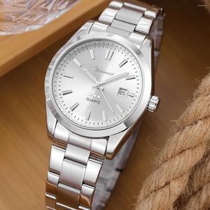 腕時計2024男子女子銀自動機械式時計サファイアグラスミラーギフト