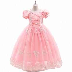 Crianças Designer Vestidos da menina vestido cosplay roupas de verão Crianças Roupas BEBÊ crianças meninas roxo rosa vestido de verão W9xe #