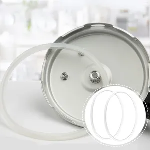 Mugs 2 st Silikonlagningsredskap Tryckkokare Tätning Ring Pot Rings Packning White