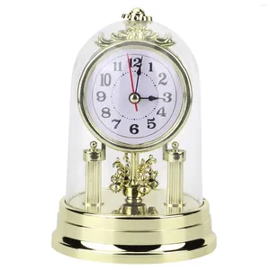 Table Clocks Retro European Style Clock Living Room Mute Pendulum Elegant Taste Family Gift Art Home Decoration