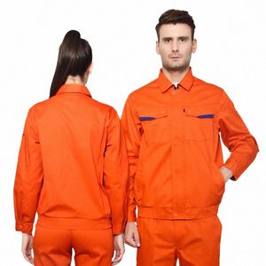 Frühling Herbst Arbeitskleidung Set für Männer Frauen Overall Langlebige Fabrik Werkstatt Auto Repairmen Arbeiter Uniformen Maßgeschneiderte Anzug u4Wz #