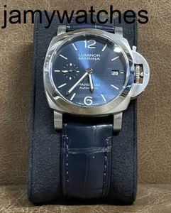 Панерайи роскошные часовые часы Дизайнер дизайнер Marina Blue Men PAM01270 Автоматическое механическое высокое качество