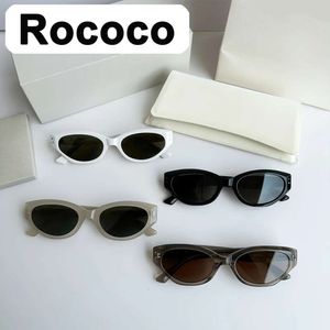 Rococo Delikatne okulary przeciwsłoneczne kobiet dla mężczyzn okulary vintage luksusowe marki projektant Summer Uv400 Trendy Monst Korean