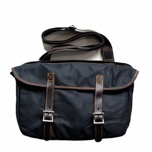 Vintage Multi-Funci Gaming Side Clading Genel Su Geçirmez Yan Side Bag Motosiklet Tuval Satchel Çantası Şövalye Eyer Çantası U4vo#