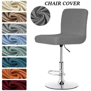 Chair Covers Jacquard Stretch Short Back Bar Stool Slipcover For Dining Room El Banquet Club Dustproof Decorator