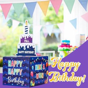 Envoltório de presentes Ocasião especial Caixa de dinheiro colorida surpresa caixas de dinheiro para aniversário adultos crianças com cartão feliz transparente