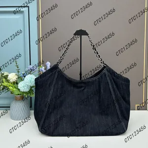 Moda kadın plaj çantası omuz çantası tuval marka çanta zinciri alışveriş çantası lüks tote crossbody çanta