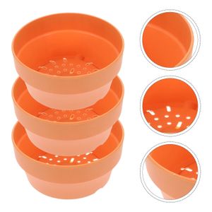 Fioriera poco profonda in terracotta Vaso da fiori rotondo Piccole piante succulente Bonsai di plastica viva 240320