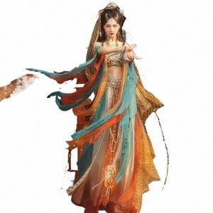 2024 Dunhuang Hanfu Female Dance Han Elements Tianzhu Princ Western Regis Godd Chinese Traditial Costume Exotic Style F1lr#