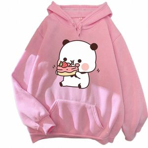 Bubu Dudu Hoodie Kadın Günlük Çizgi Sweatshirt Kawaii Grafik Harajuku Kazak Plus Boyut Kış Hoodie 00ya#