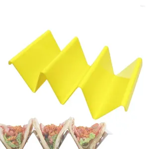 Plates Tacos Holder Non Stick Street Taco Holders Portable Cake Racks Wave Shape Pancake Shelf For Shop Restaurant