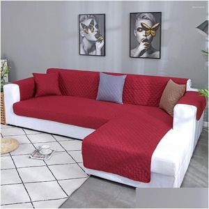 Coprisedie Ers Couch Sliper Divano a forma di L Er Sezionale Chaise Lounge Protezione per mobili Per la consegna a domicilio Tessili da giardino Sashe Dhd0W