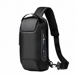weixier axelväska för män vattentät USB man crossbody väska anti-stöld korta resor menger sling fi designer bröstväska k0km#