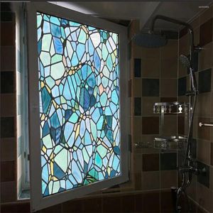 Window Stickers Glass Privacy Film Geometric Lattice Pattern Electrostatic Frosted Sliding Door Non-Glue Sun Blocking Sticker