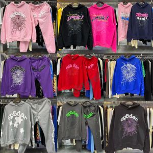 Sp5der Young Thug 555555 Bluza Mężczyźni Kobiety Bluza Hip Hop Puff Print Pająka Grafika Wysokiej jakości Y2K Pullovers Designer Ubrania