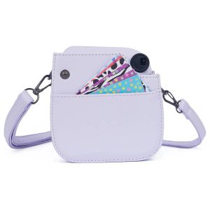 Camera Shoulder Bag PU Leather Camera Case Storage Bag Scratchproof Lightweight Accessories for Fujifilm Instax Mini 12/11/9/8