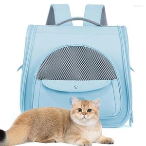 Cat Carriers Pet Carrier Ventilated Backpack Large Capacity Small Dog Travel Bag For Hiking Walking & Outdoor Use