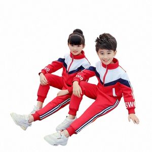 new children's primary school uniforms, sports uniforms, thickened kindergarten uniforms, spring and autumn class sport wears. j3n9#