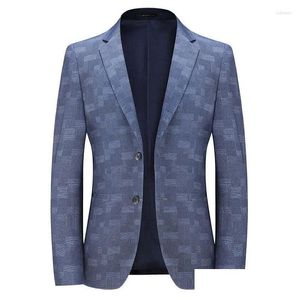 Mens Suits Blazers Boutique stor storlek Fashion Business Casual Trend Bekväm SunSn Liten Single Breasted West Drop Delivery Appare DHJ7T