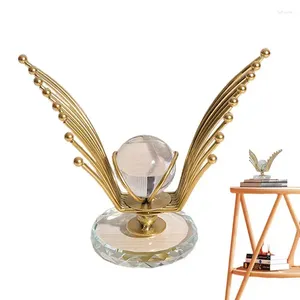 Dekorativa figurer Crystal Ball Living Room Decoration Ornament Eagle Wings Table Centerpiece Spridande heminredningstillbehör