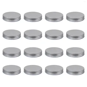 Louça 16 Pcs Mason Jar Tampas Anéis Tipo de uma peça Tampa de lata Ar apertado Armazenamento de folha de flandres Sólido